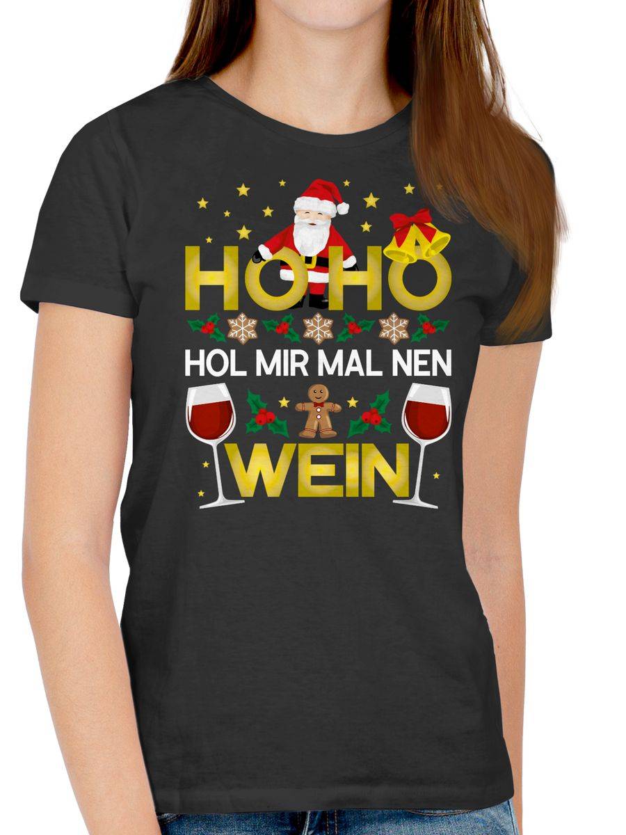 Shirtracer Ho Ho Hol Mir Mal Nen Wein - Weiß Shirts & Mehr Shirtracer