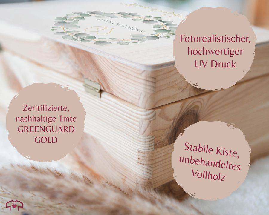 Shirtracer Hochzeits Erinnerungskiste Hochzeitsbox Für Erinnerungen An Ehe Verlobung Und Hochzeit Geschenkidee Für Liebespaare Und Hochzeitsfeiern Shirtracer