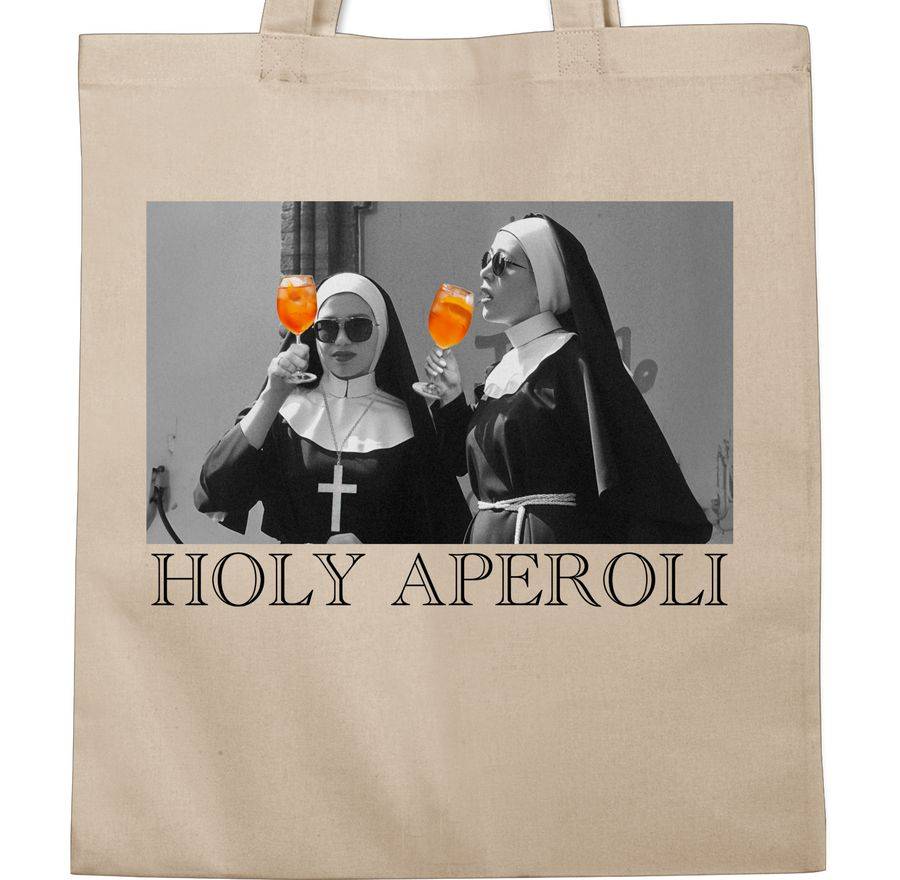 Shirtracer Holy Aperol Holy Aperoli Holy Spritz Mädelsabend Ladies Night Shirtracer