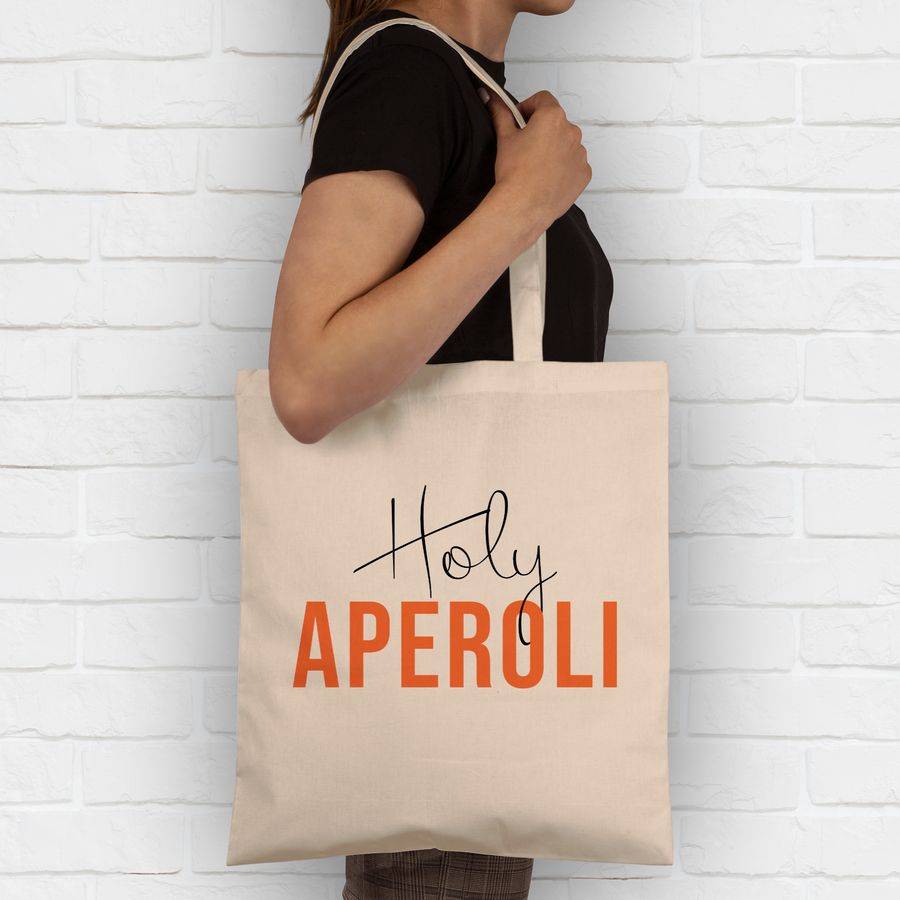 Shirtracer Holy Aperoli Aperol Spritz Aperoly: T-Shirt Rucksack Shirtracer