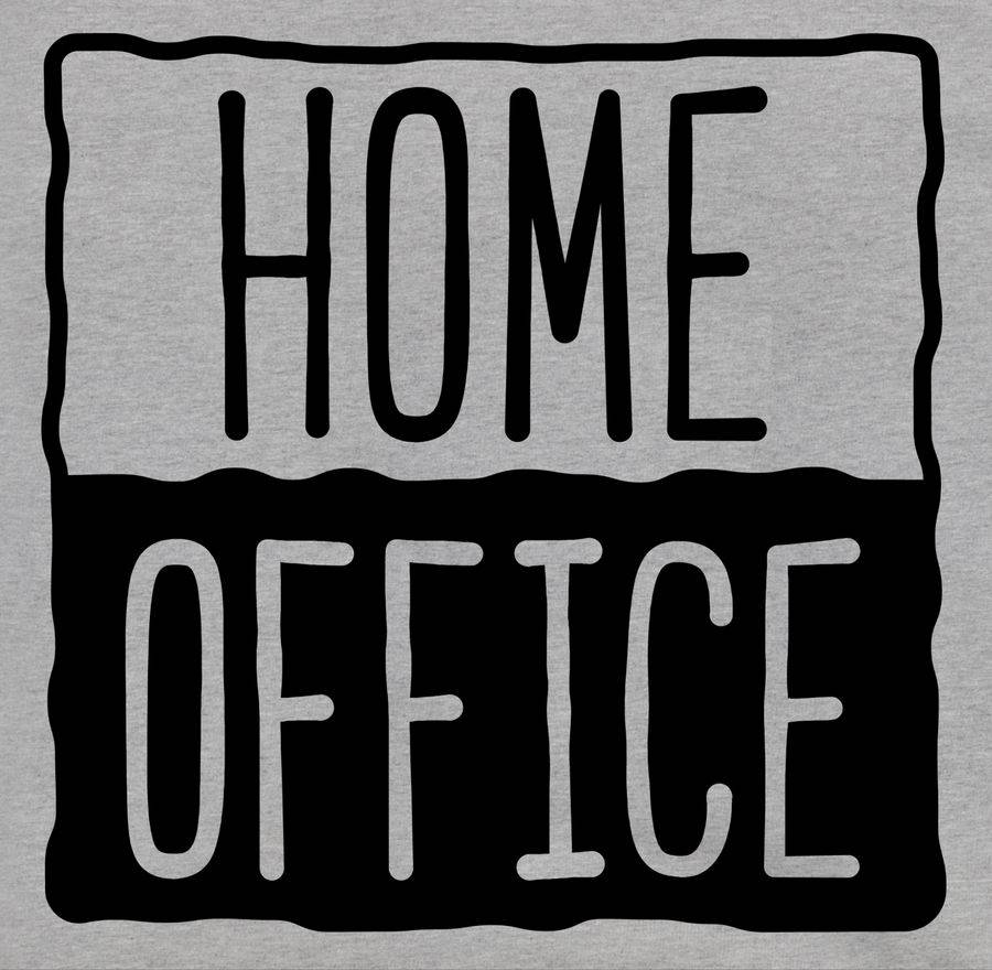 Shirtracer Home Office Badge - Schwarz: T-Shirt Rucksack Shirtracer