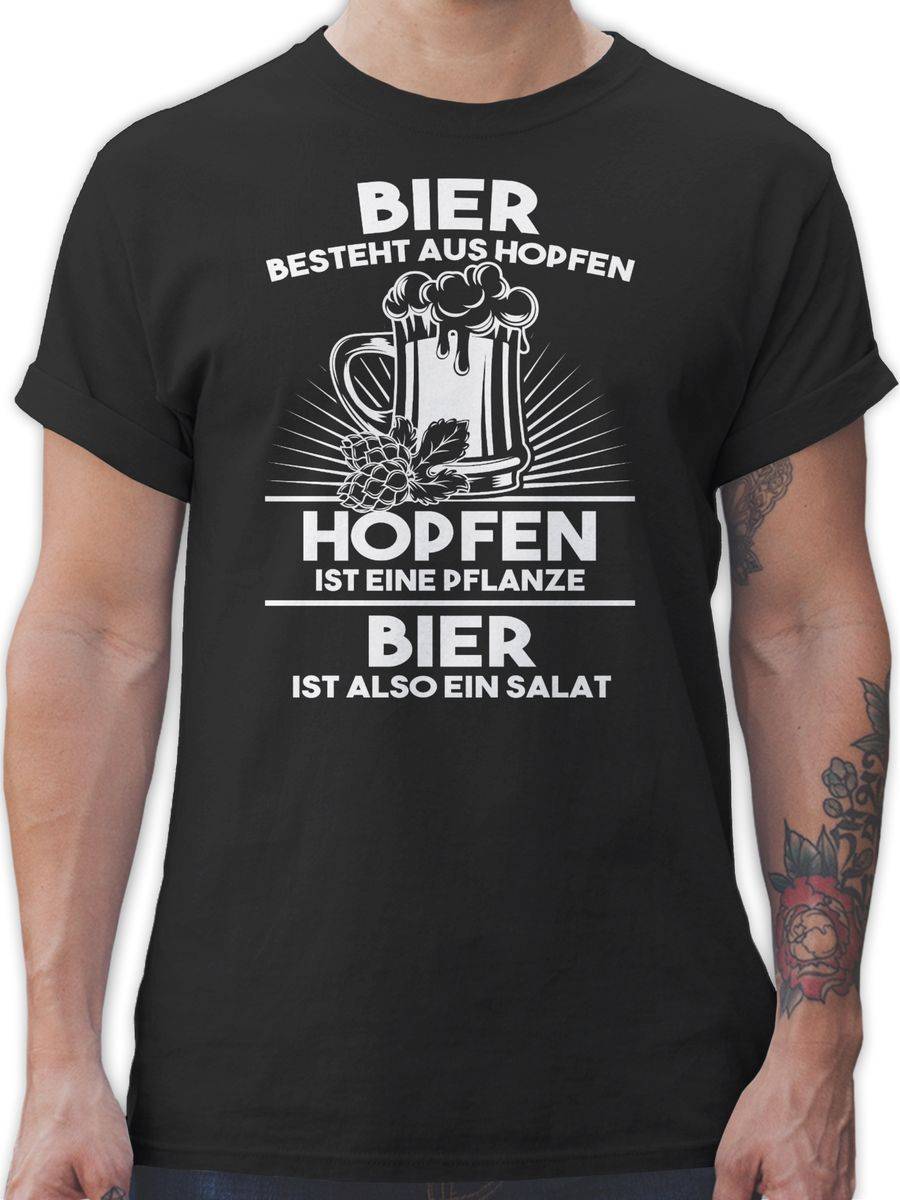 Shirtracer Hopfen ist eine Pflanze Bier ist Salat: T-Shirt Gym Bag Shirtracer