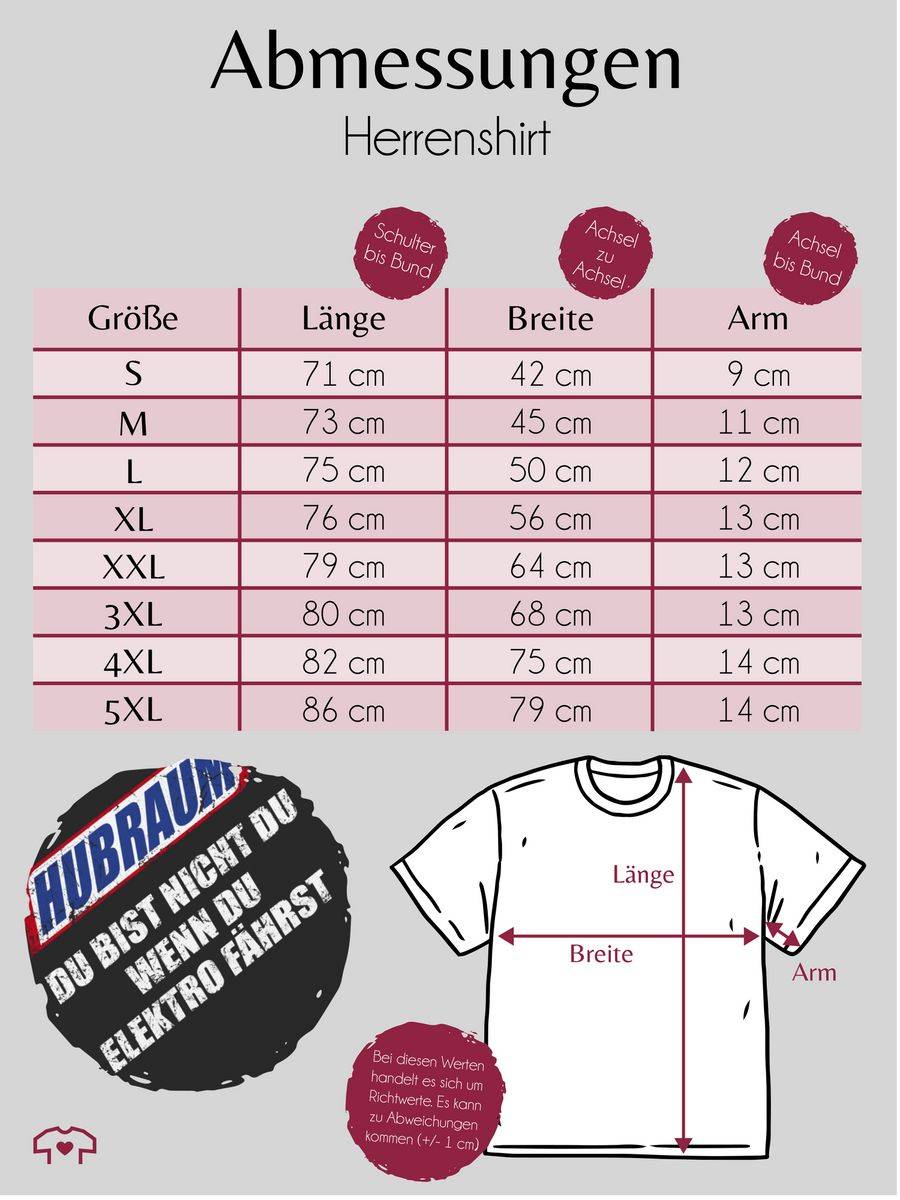 Shirtracer Hubraum - Du Bist Nicht Du, Wenn Du Elektro Fährst Shirts & Mehr Shirtracer