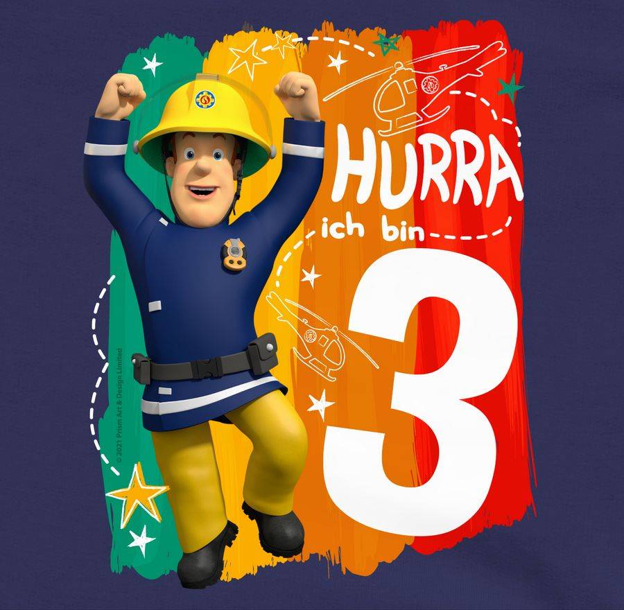 Shirtracer Hurra Ich Bin Drei - Sam Shirts & Mehr Shirtracer