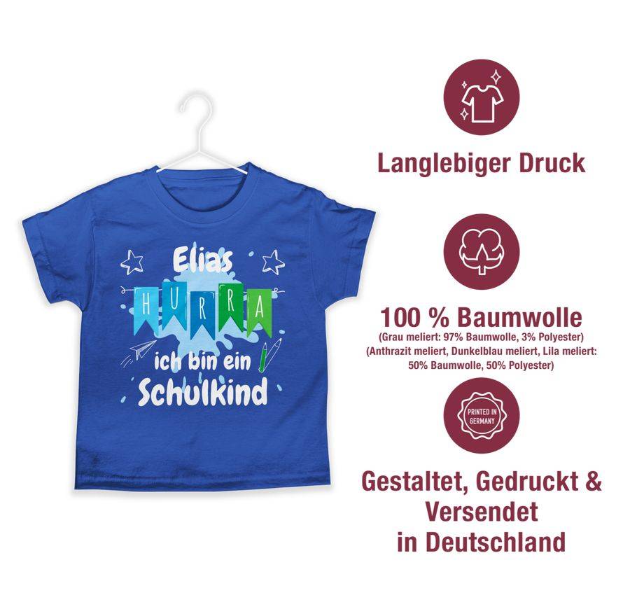 Shirtracer Hurra Ich Bin Ein Schulkind Shirts & Mehr Shirtracer
