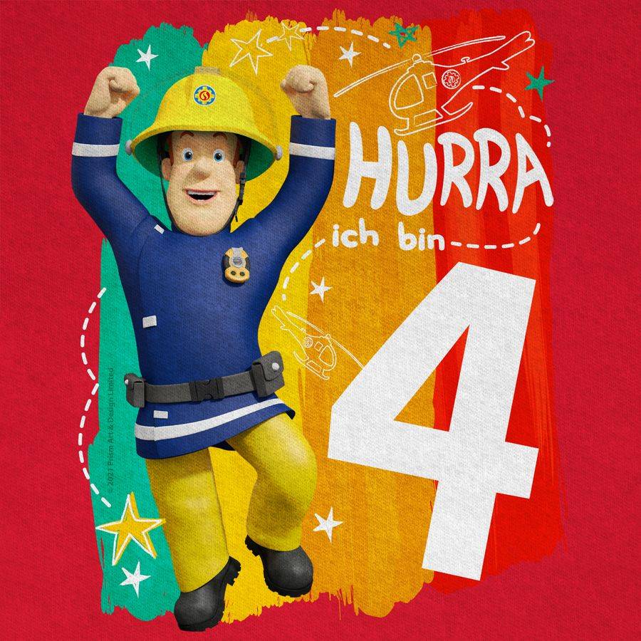 Shirtracer Hurra Ich Bin Vier - Sam Shirts & Mehr Shirtracer