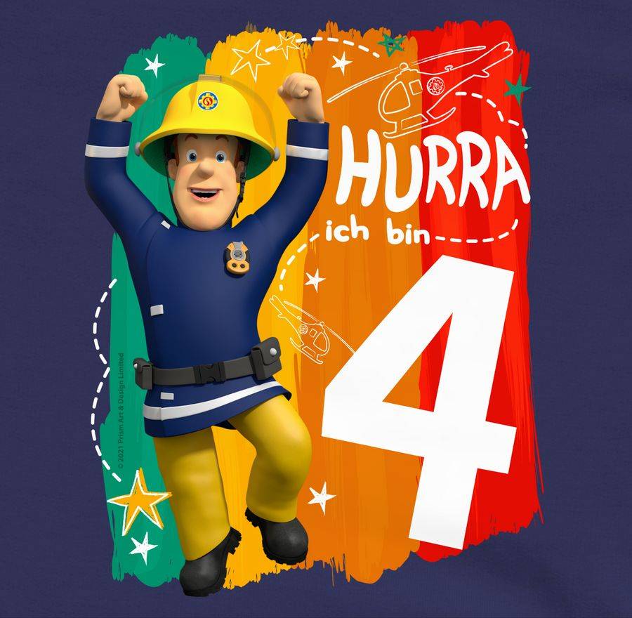 Shirtracer Hurra Ich Bin Vier - Sam Shirts & Mehr Shirtracer