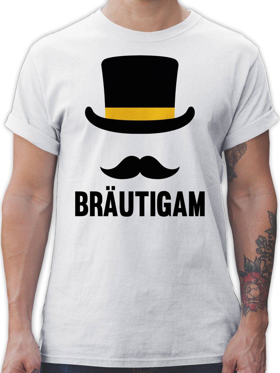 Shirtracer Hut - Bräutigam: T-Shirt Turnbeutel Shirtracer