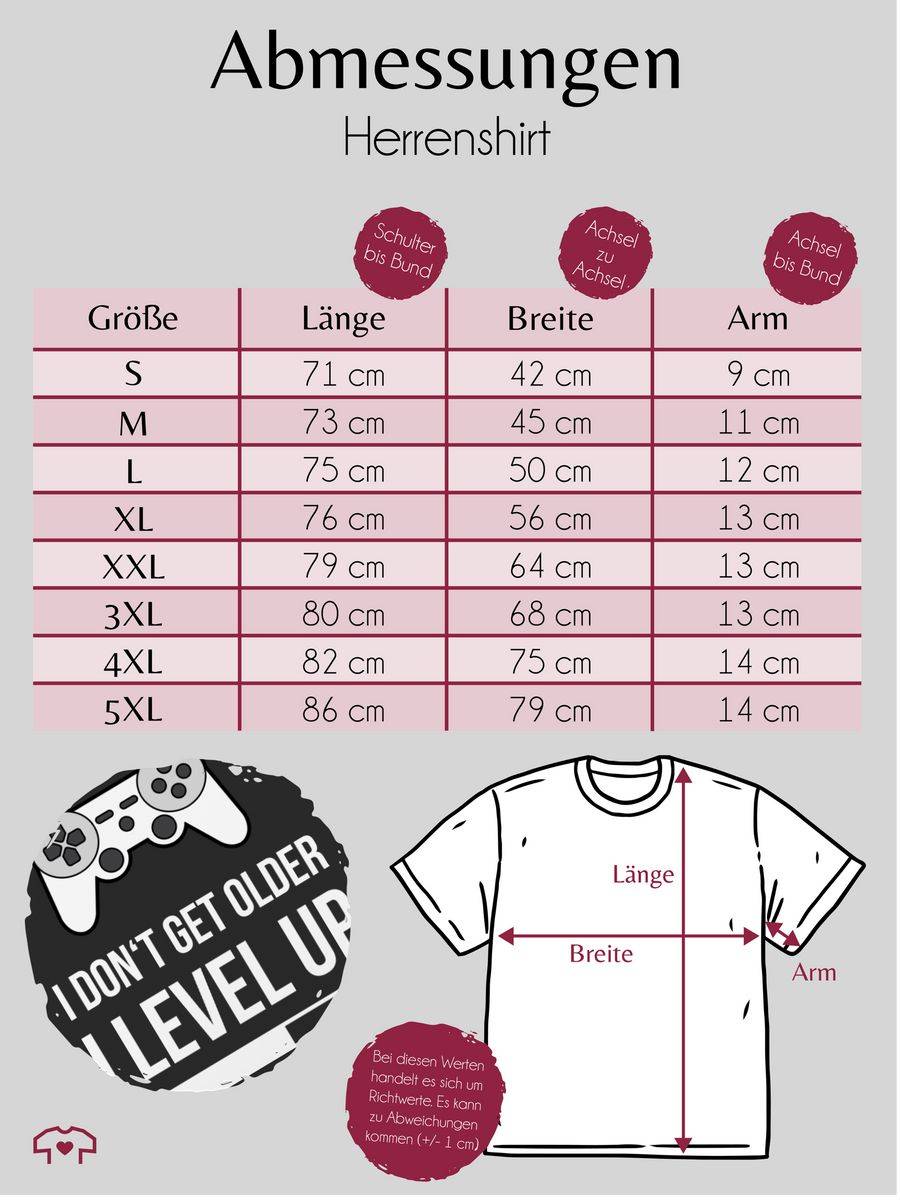 Shirtracer I Don't Get Older I Level Up Shirts & Mehr Shirtracer
