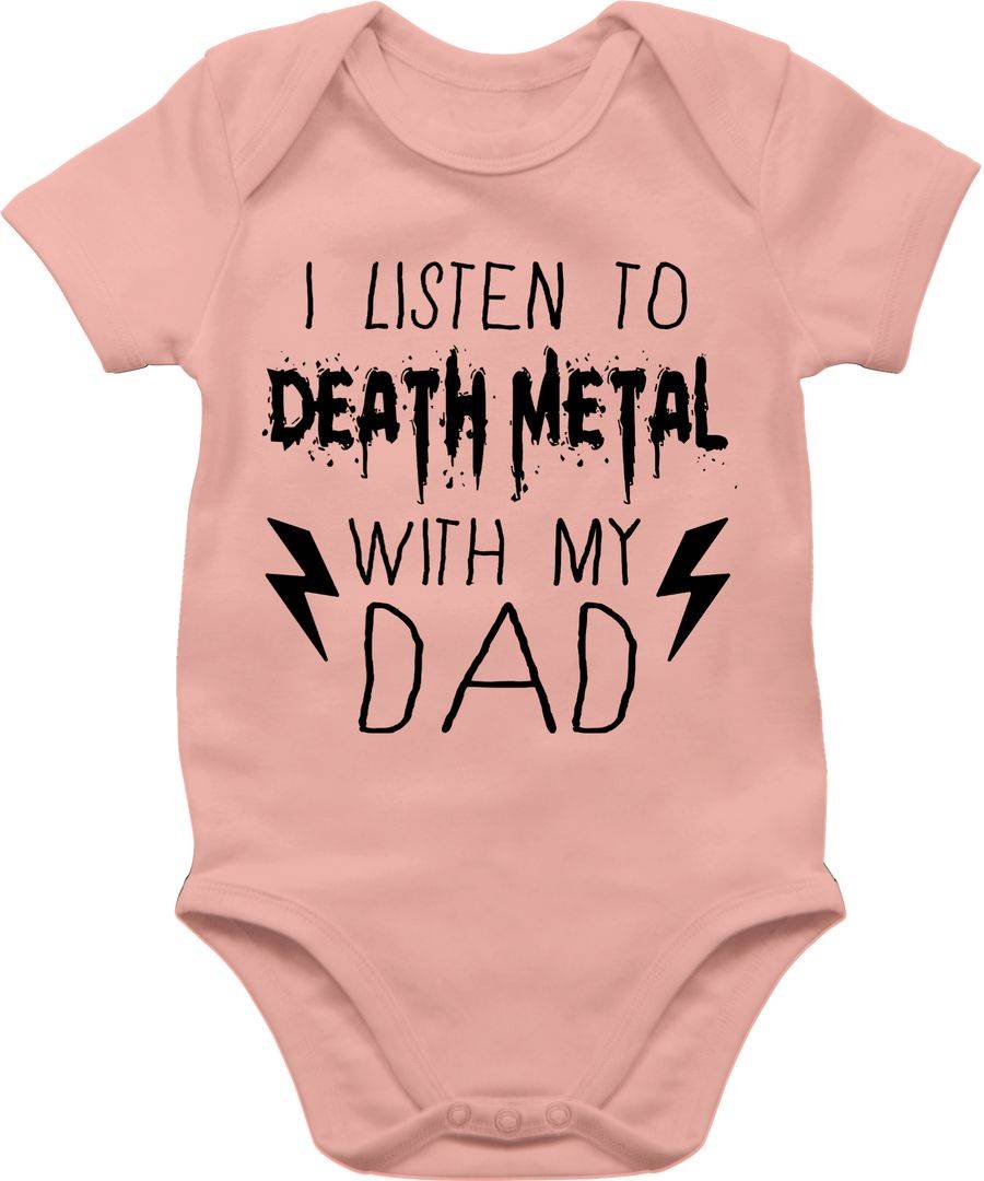 Shirtracer I listen to Death Metal with my dad schwarz Shirts & Mehr Shirtracer