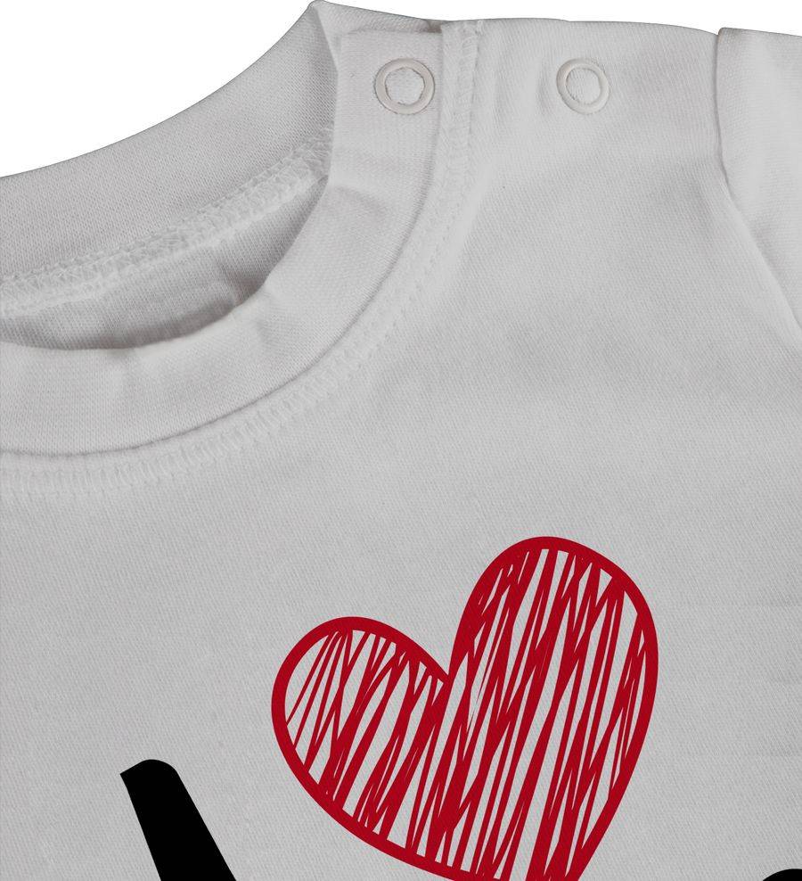 Shirtracer I Love Baba: Tshirt Turnbeutel Shirtracer