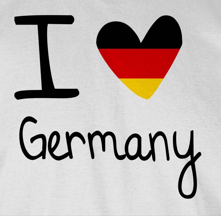 Shirtracer I Love Germany: T-Shirt Turnbeutel Shirtracer