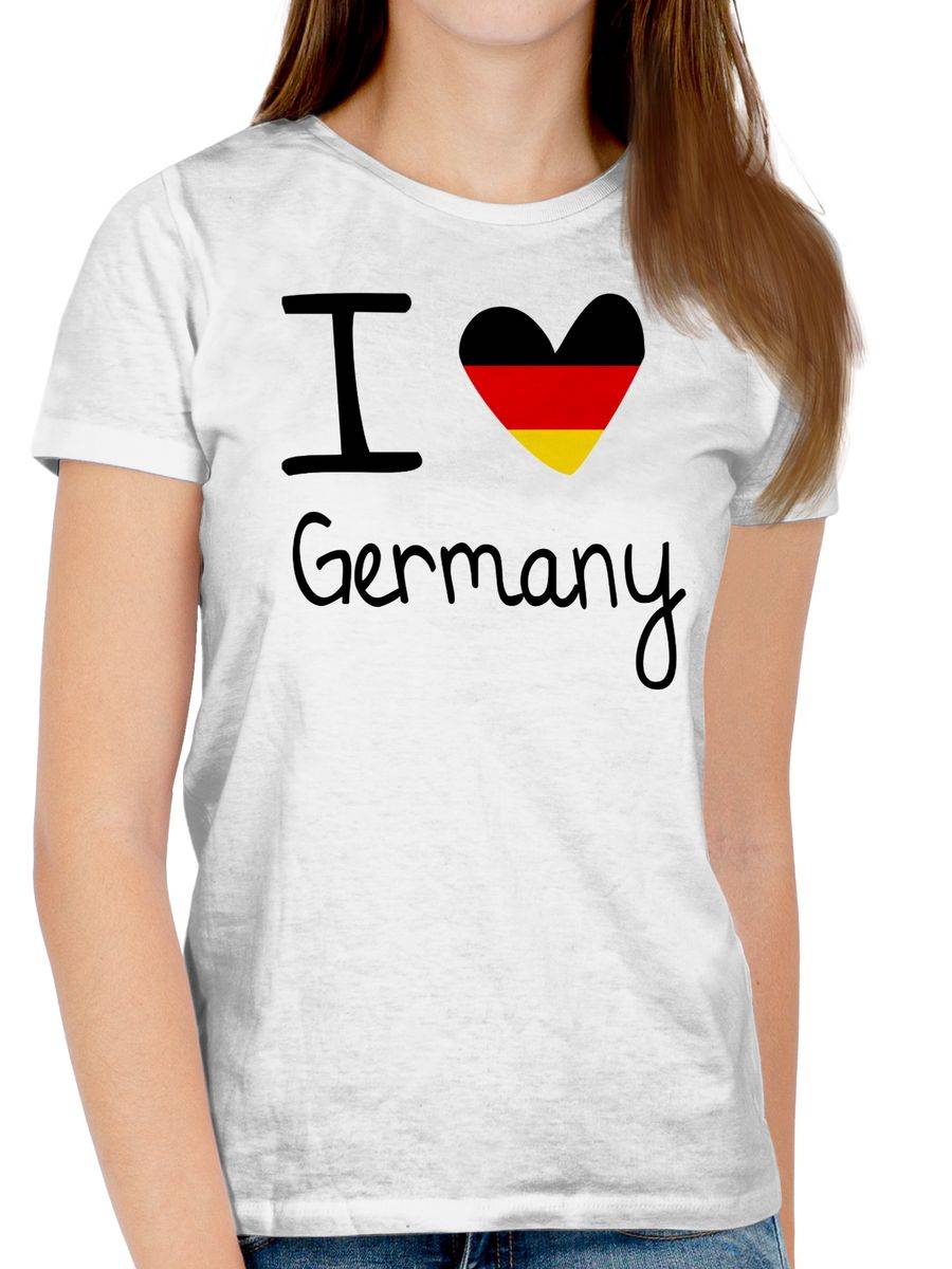 Shirtracer I Love Germany: T-Shirt Turnbeutel Shirtracer