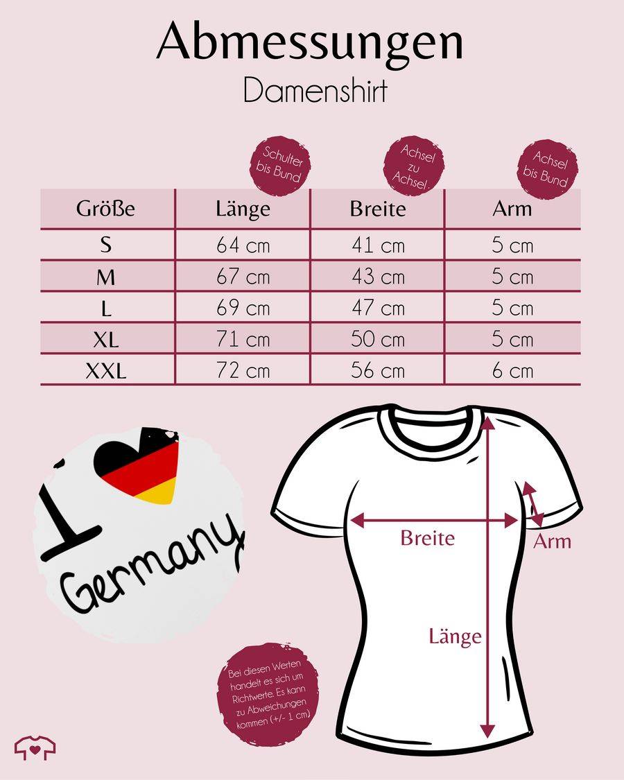 Shirtracer I Love Germany: T-Shirt Turnbeutel Shirtracer