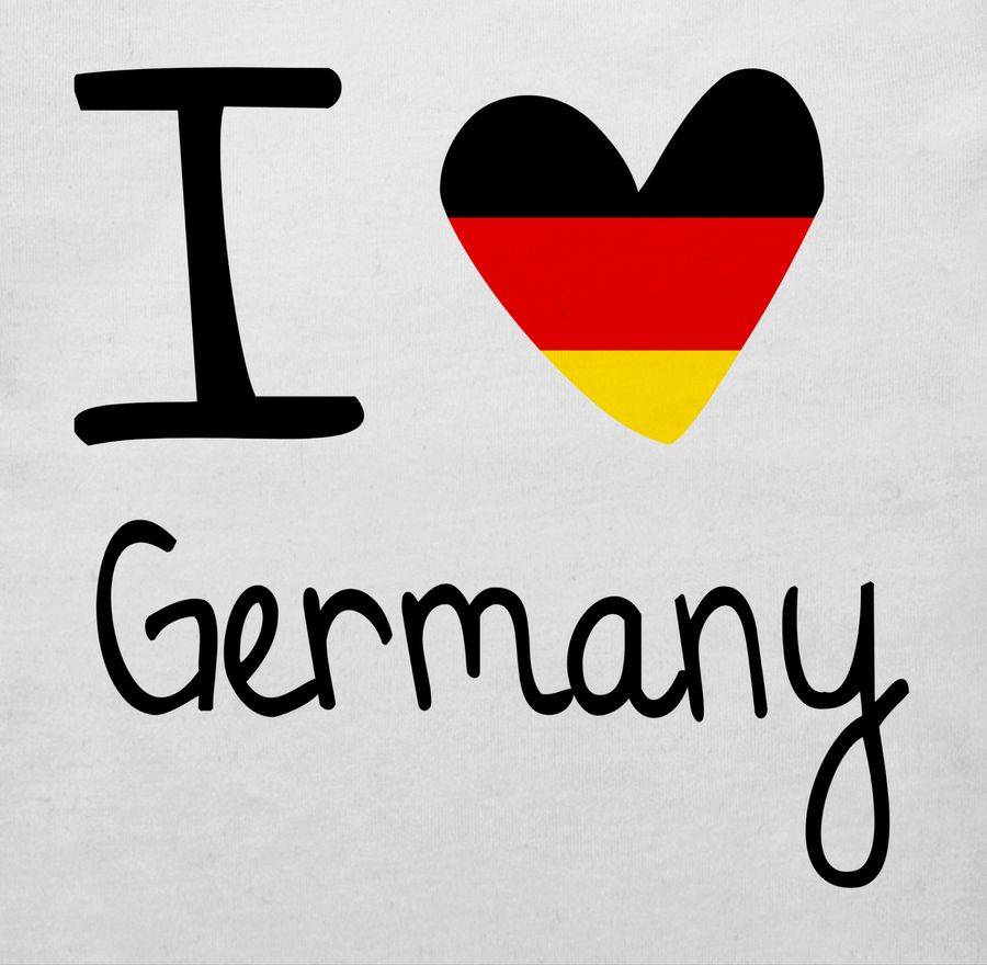 Shirtracer I Love Germany: T-Shirt Turnbeutel Shirtracer