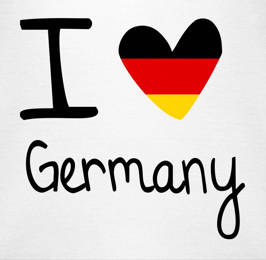 Shirtracer I Love Germany: T-Shirt Turnbeutel Shirtracer