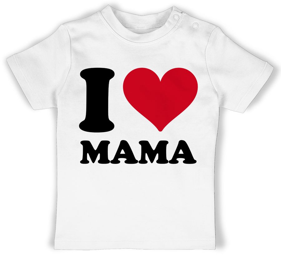 Shirtracer I Love Mama: T-Shirt Turnbeutel Shirtracer