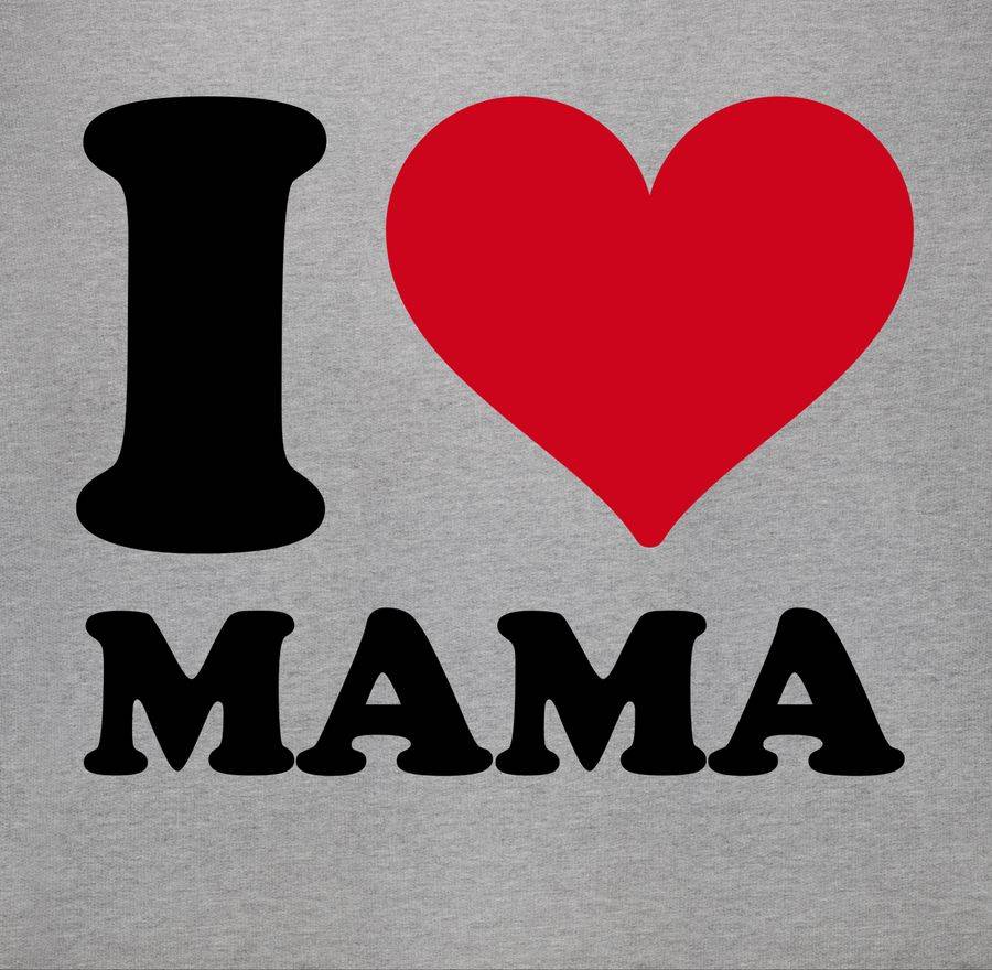 Shirtracer I Love Mama: T-Shirt Turnbeutel Shirtracer