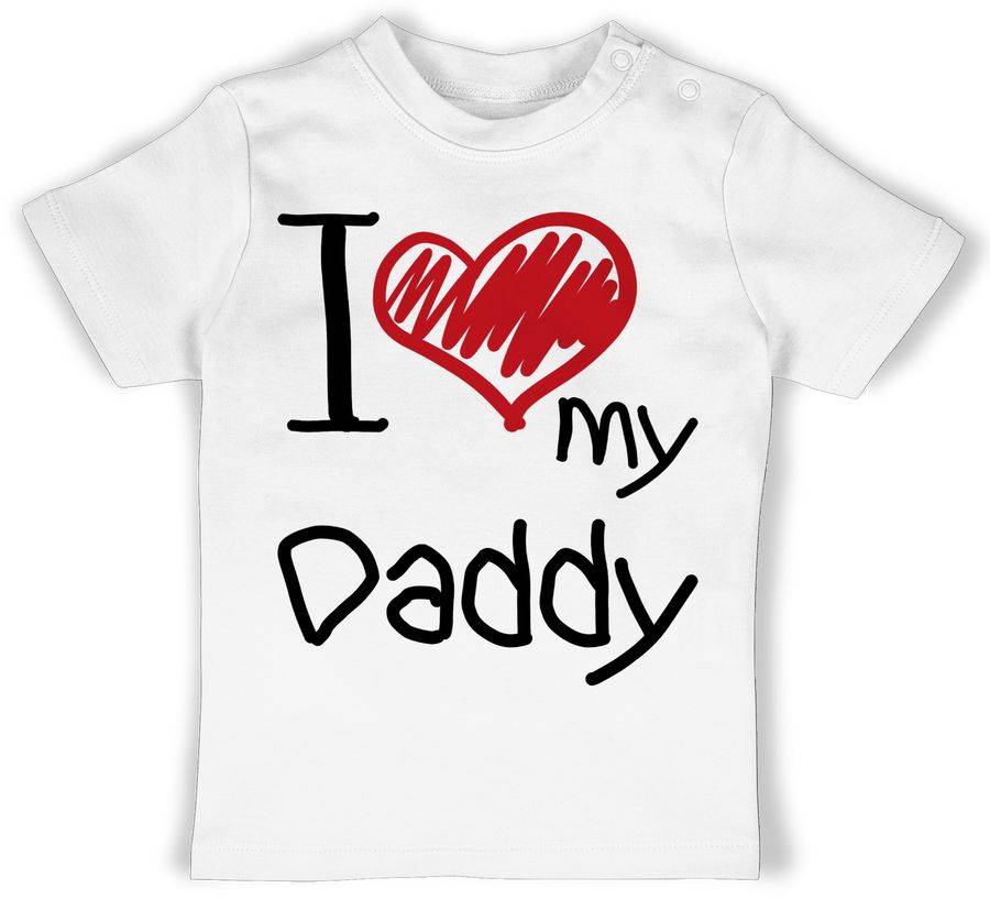 Shirtracer I love my Daddy schwarz: Tshirt Rucksack Shirtracer