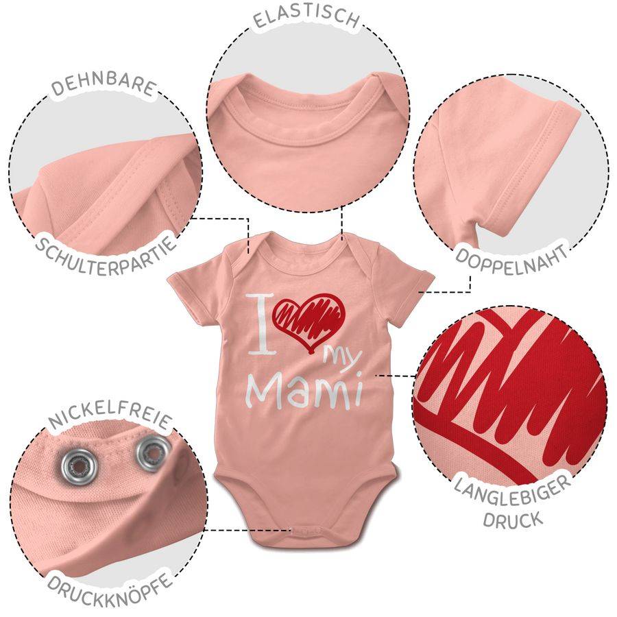 Shirtracer I Love My Mami Weiß Shirts & Mehr Shirtracer