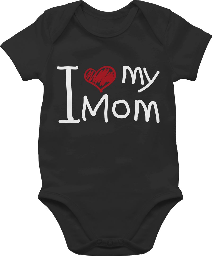 Shirtracer I love my mom quer weiß Shirts & Mehr Shirtracer