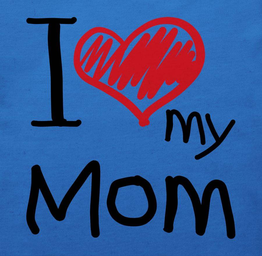 Shirtracer I Love My Mom Schwarz Shirts & Mehr Shirtracer