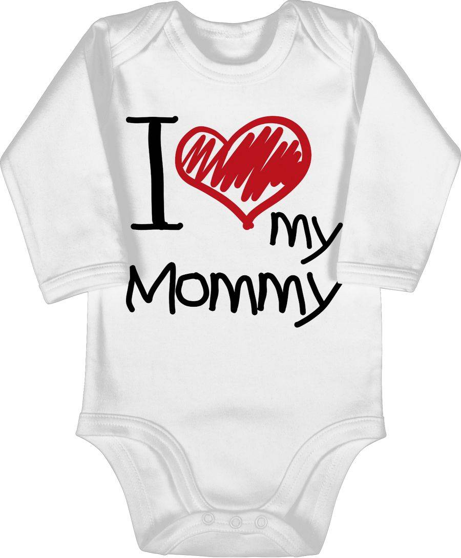 Shirtracer I love my Mommy - Ich liebe meine Mama: Tshirt Turnbeutel Shirtracer
