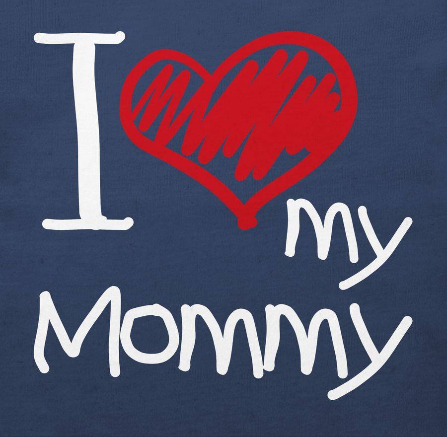Shirtracer I Love My Mommy Weiß: T-Shirt Rucksack Shirtracer