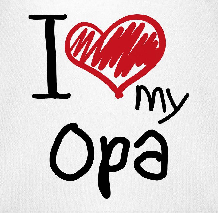 Shirtracer I Love My Opa I: T-Shirt Turnbeutel Shirtracer