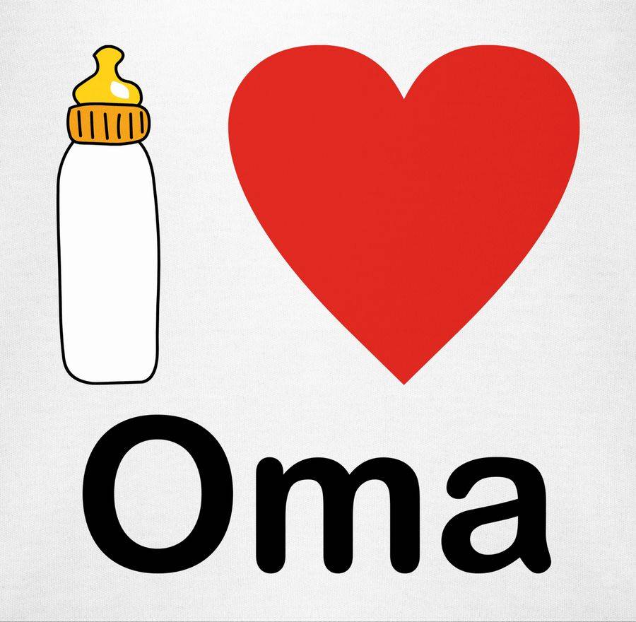 Shirtracer I Love Oma Nuckelflasche Shirts & Mehr Shirtracer