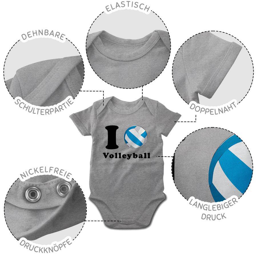 Shirtracer I Love Volleyball: T-Shirt Rucksack Shirtracer