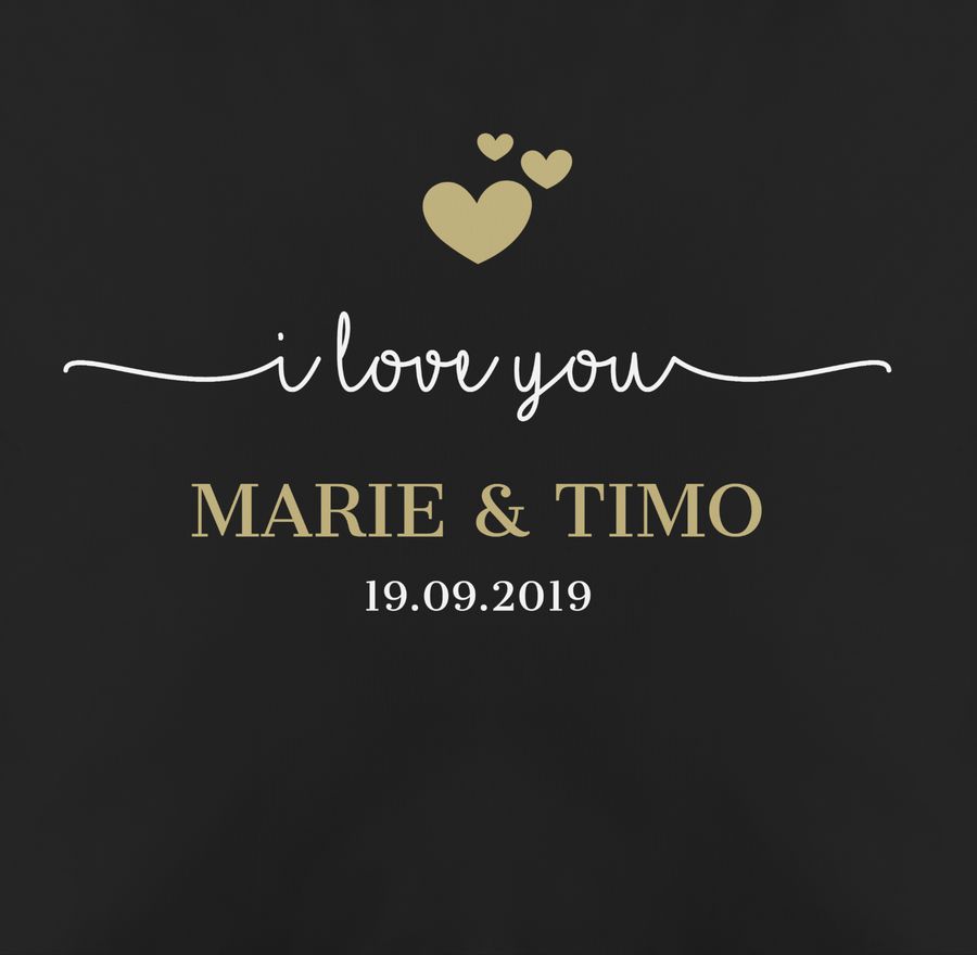 Shirtracer I Love You Mit Namen Datum Shirts & Mehr Shirtracer