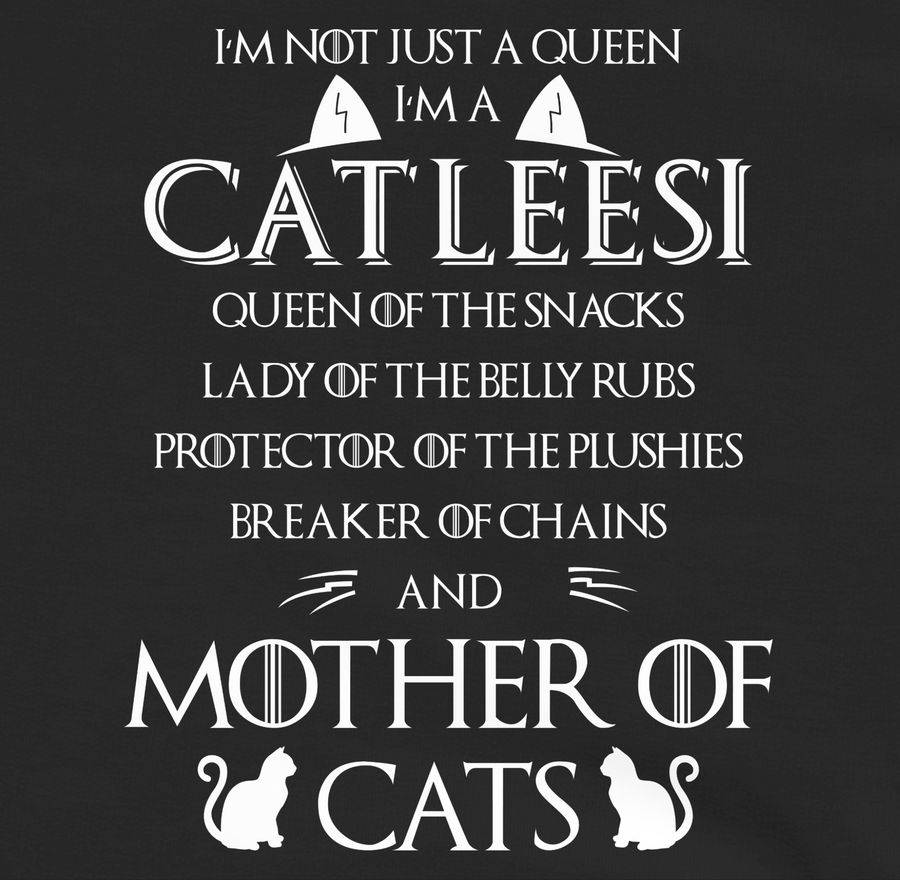 Shirtracer I'm A Catleesi: T-Shirt Turnbeutel Shirtracer