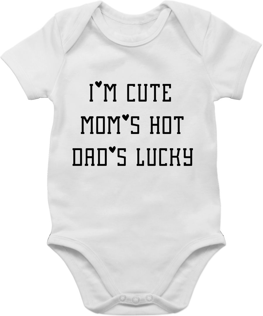 Shirtracer I'm cute Mom is hot Dad is lucky Shirts & Mehr Shirtracer
