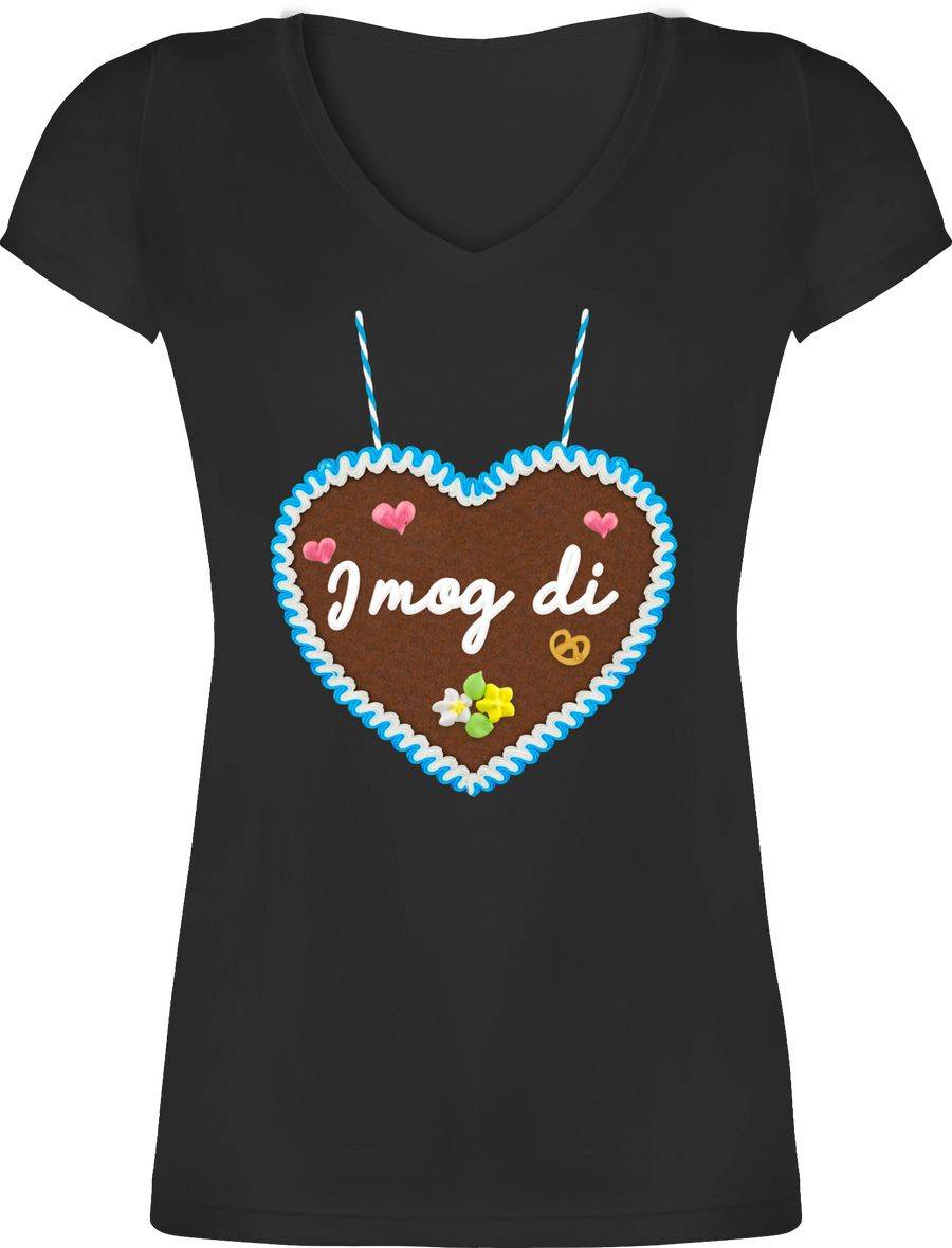 Shirtracer I mog di - Lebkuchenherz - Gänseblümchen Butterblume Herzen Shirts & Mehr Shirtracer