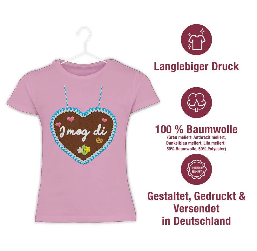 Shirtracer I Mog Di - Lebkuchenherz - Gänseblümchen Butterblume Herzen Shirts & Mehr Shirtracer