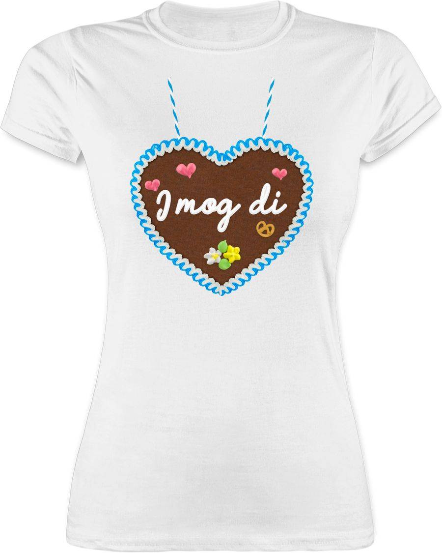 Shirtracer I mog di - Lebkuchenherz - Gänseblümchen Butterblume Herzen Shirts & Mehr Shirtracer
