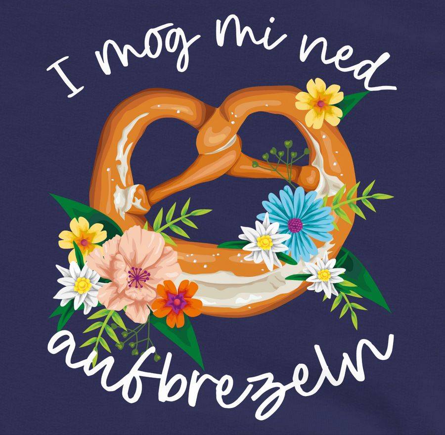 Shirtracer I Mog Mi Ned Aufbrezeln! - Weiß: T-Shirt Turnbeutel Shirtracer