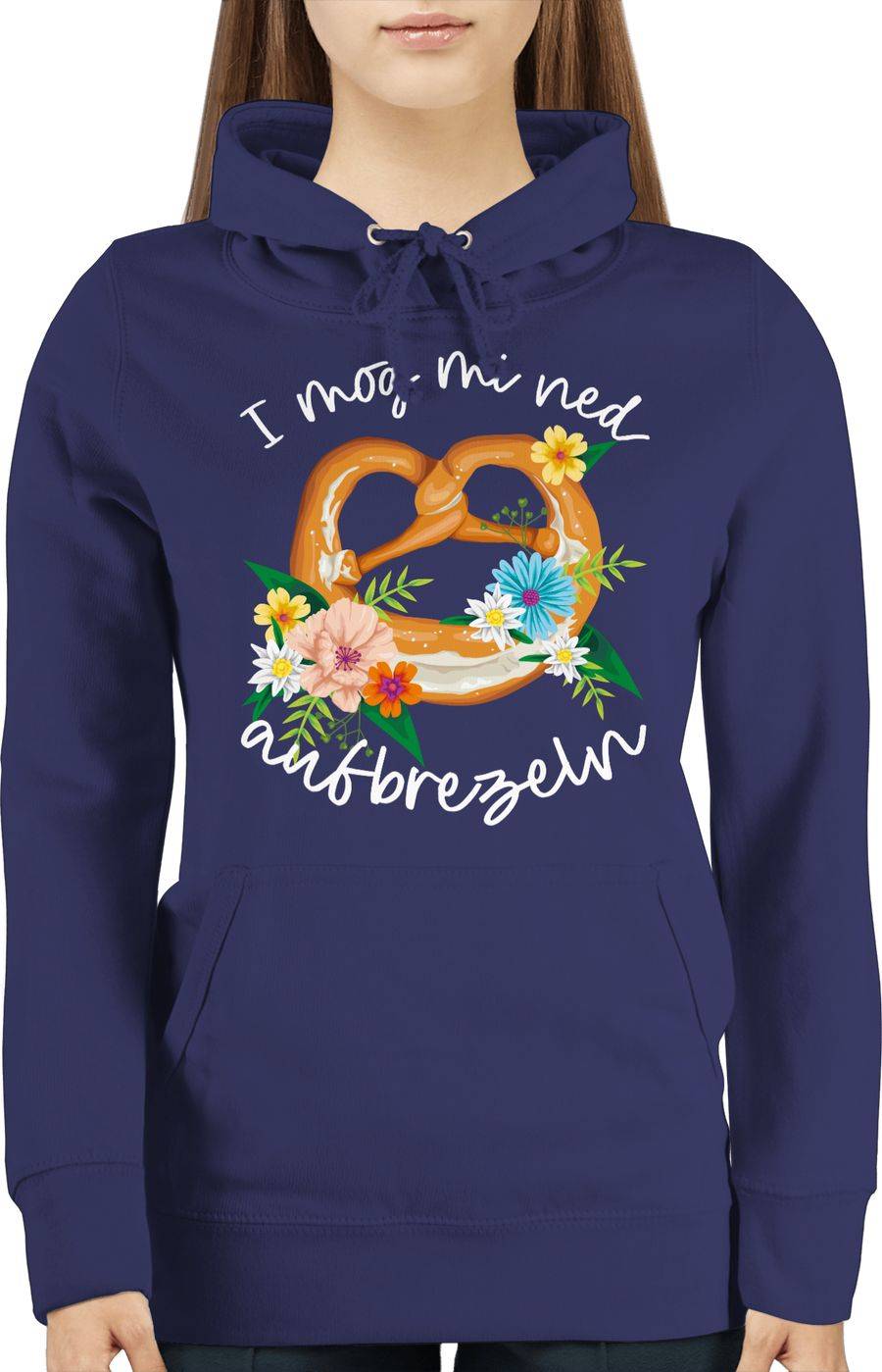 Shirtracer I Mog Mi Ned Aufbrezeln! - Weiß: T-Shirt Turnbeutel Shirtracer