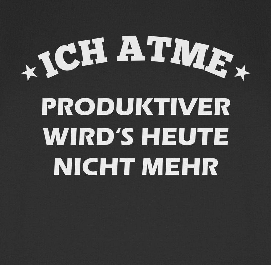 Shirtracer Ich Atme Produktiver Wird Es Heute Nicht Mehr: Tshirt Rucksack Shirtracer