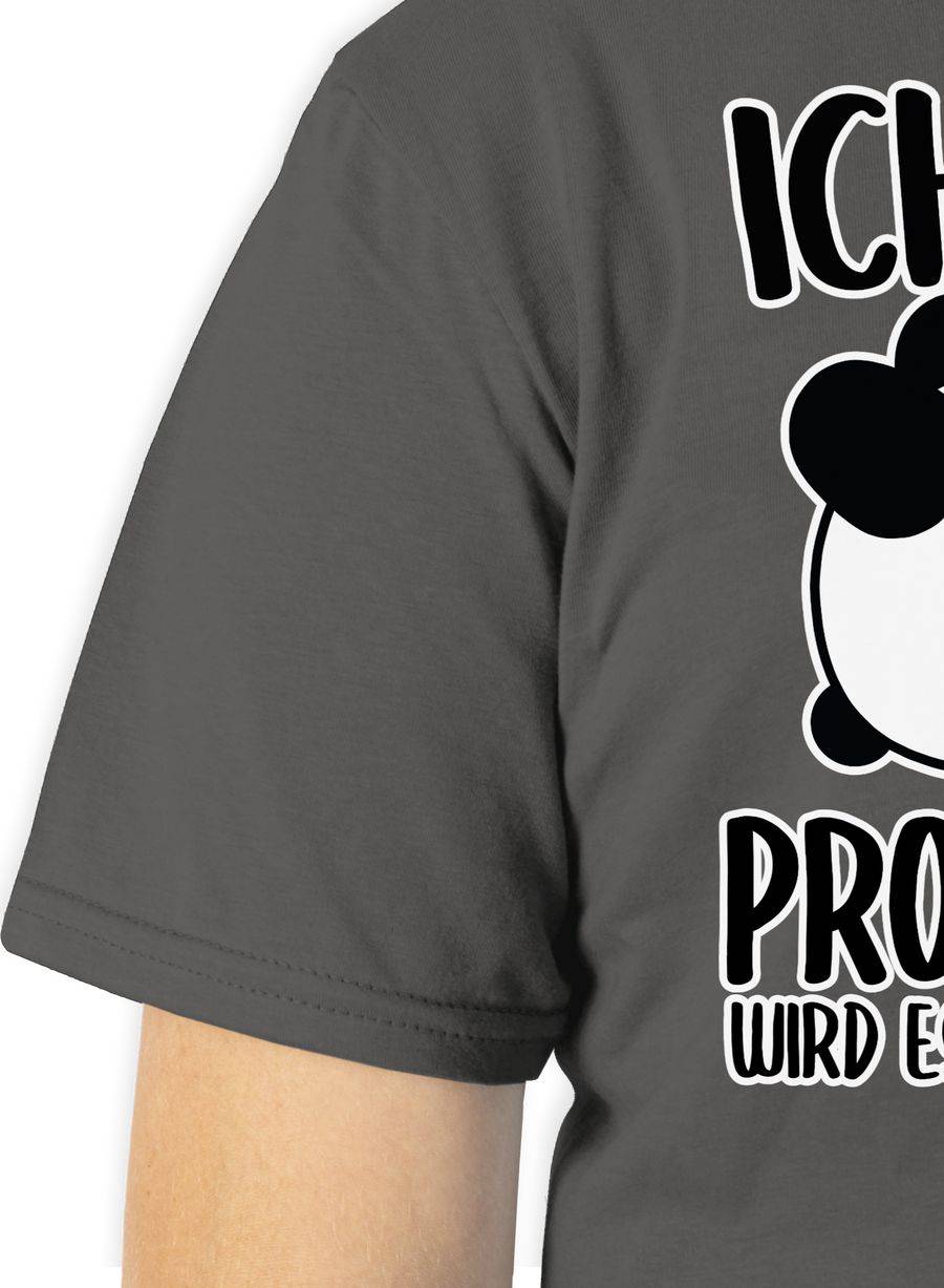 Shirtracer Ich Atme Produktiver Wird Es Nicht Mehr Mit Panda - Weiß: T-Shirt Turnbeutel Shirtracer