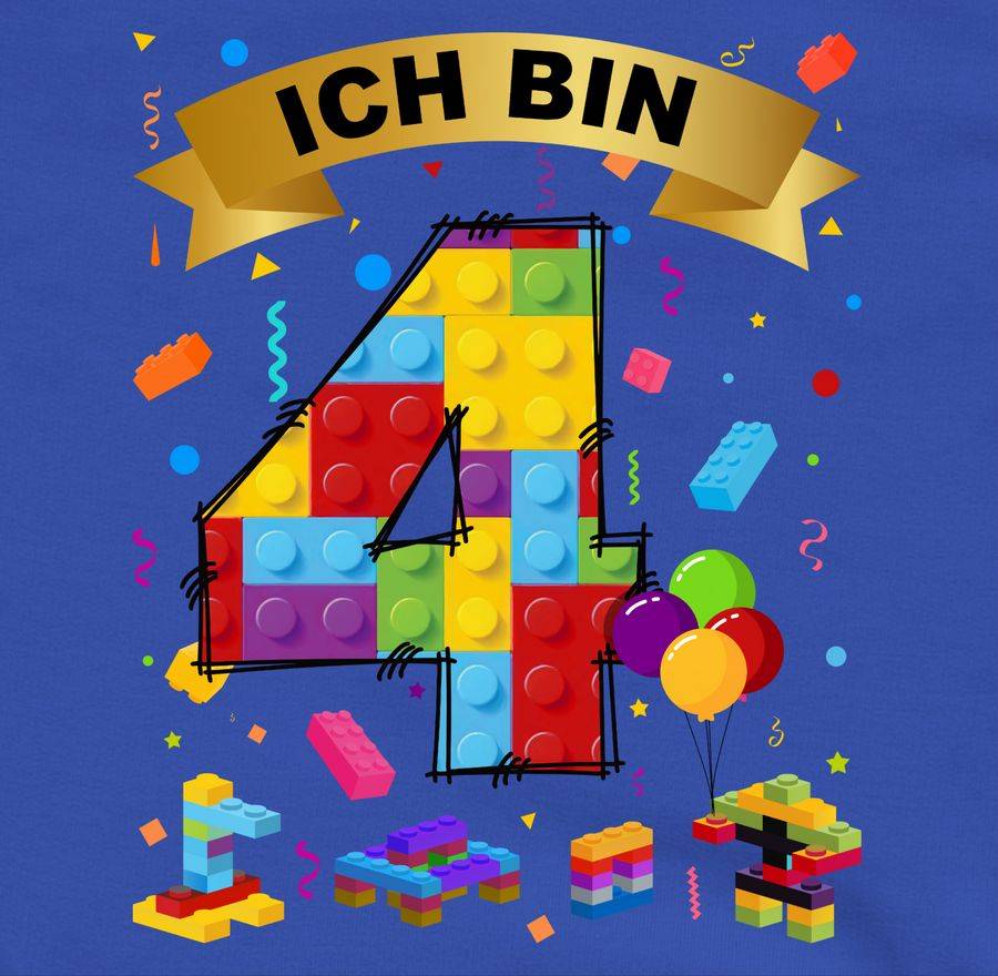 Shirtracer Ich Bin 4 Bausteine Shirts & Mehr Shirtracer