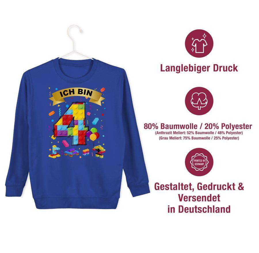 Shirtracer Ich Bin 4 Bausteine Shirts & Mehr Shirtracer