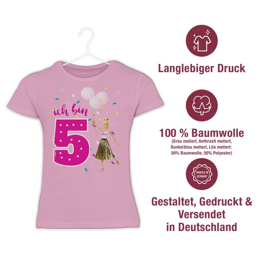 Shirtracer Ich Bin 5 - Luftballons Shirts & Mehr Shirtracer