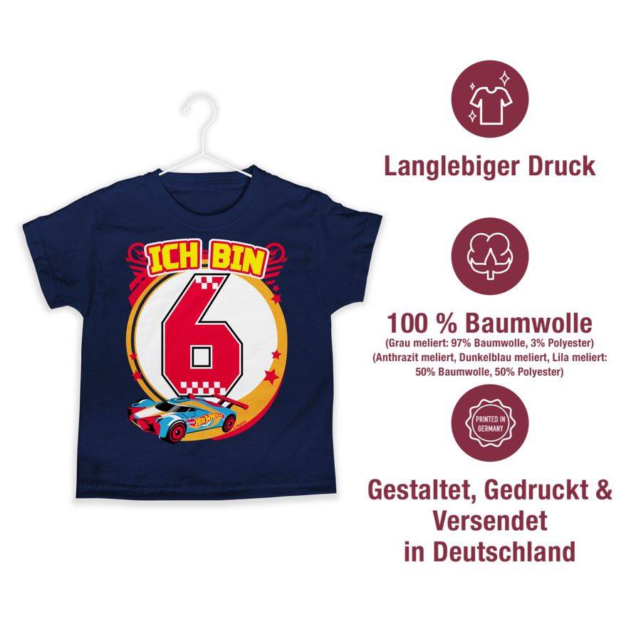 Shirtracer Ich Bin 6 - Rennauto Shirts & Mehr Shirtracer