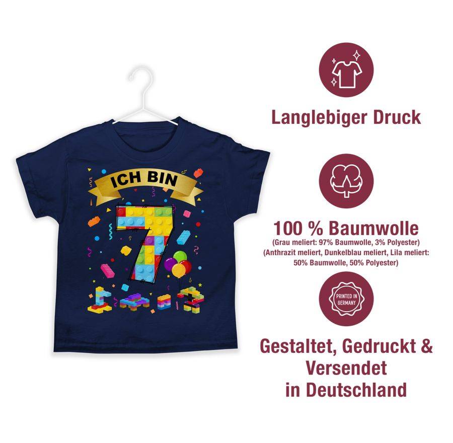 Shirtracer Ich Bin 7 Bausteine Shirts & Mehr Shirtracer