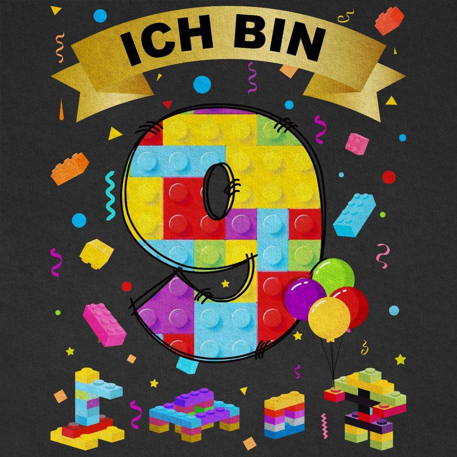 Shirtracer Ich Bin 9 Bausteine: Tshirt Gym Bag Shirtracer