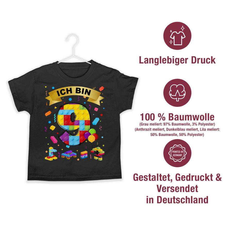 Shirtracer Ich Bin 9 Bausteine: Tshirt Gym Bag Shirtracer