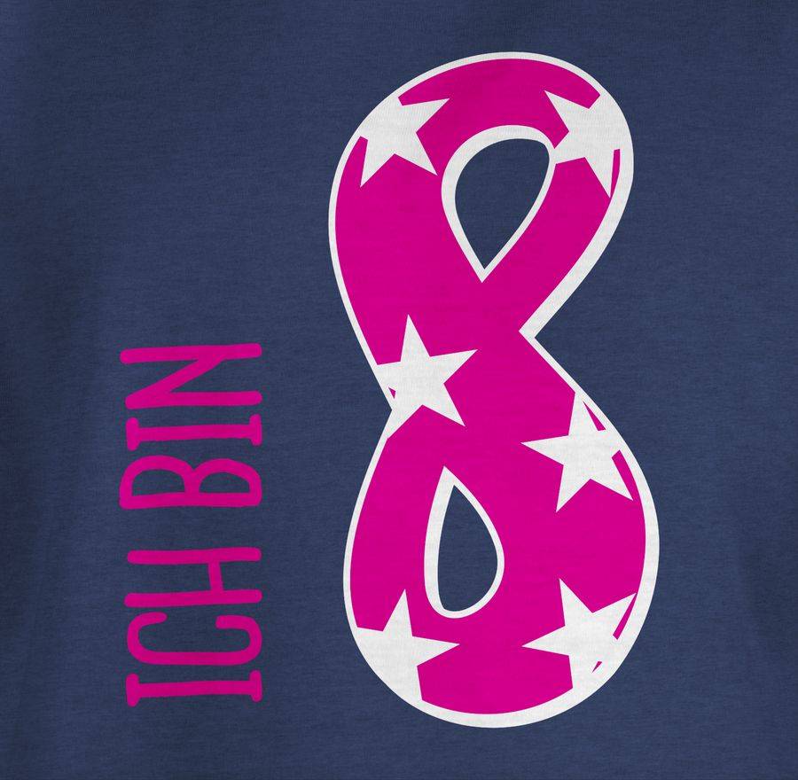 Shirtracer Ich Bin Acht Rosa Mädchen Shirts & Mehr Shirtracer