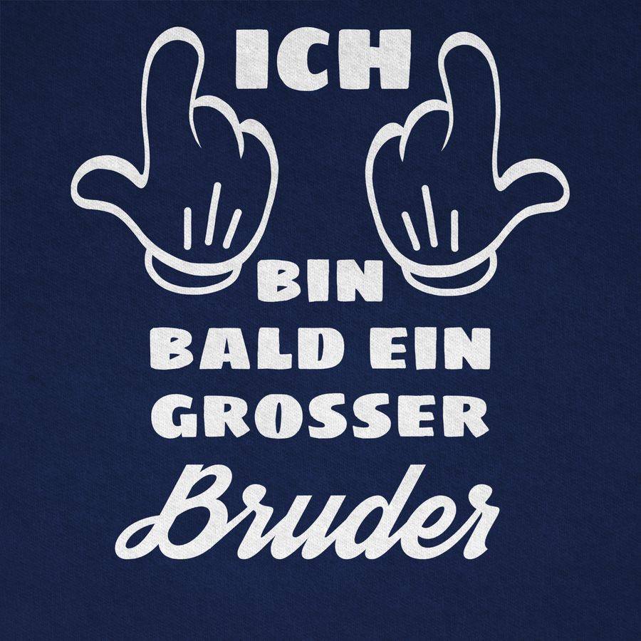 Shirtracer Ich Bin Bald Ein Großer Bruder: Tshirt Turnbeutel Shirtracer